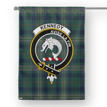 Scotstee Shop Kennedy Modern Tartan Flag Clan Badge Tartan House Flag