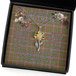 To My Beautiful Soulmate Sunflower Necklace In Your Eyes I Have Found My Home Clan Hunter 1819 Tartan Jewelry For Girlfriend, Tartan Sunflower Pendant Necklace, Scottish Tartan Jewelry, valentine necklace, necklace girlfriend, necklace for wife, cute necklaces for girlfriend, jewelry for girlfriend, to my soulmate necklace, to my future wife necklace