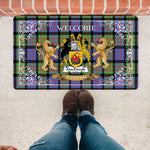 Welcome Mat Scottish Macdonald Of Ranald Tartan Door Mat, Plaid Doormat copy