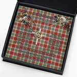 To My Beautiful Soulmate Necklace In Your Eyes I Have Found My Home Clan MacAlister Dress Tartan Cross Dancing Necklace