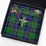 To My Beautiful Soulmate Necklace In Your Eyes I Have Found My Home Clan Monteith Tartan Cross Dancing Necklace