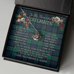 To My Beautiful Soulmate Necklace In Your Eyes I Have Found My Home Clan Kay Tartan Crown Pendant Necklace