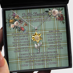 To My Beautiful Soulmate Sunflower Necklace In Your Eyes I Have Found My Home Clan Kelly Tartan Jewelry For Girlfriend