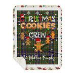 Personalized Gift Tartan Plaid Blanket Clan MacMillan Hunting Modern With Christmas Cookie Baking Crew Christmas Gift Sherpa Blanket, tartan sherpa blanket,buffalo plaid sherpa blanket,christmas sherpa blanket,Christmas Throw Blanket,green plaid sherpa blanket,green sherpa blanket