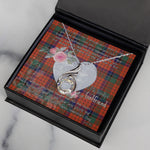 Rising Phoenix Necklace - Valentine Necklace Clan Nicolson Ancient Tartan Gift for Girlfriend, Gift for My Wife Rising Phoenix Necklace