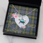 Sea Turtle Necklace Gift for My Beautiful Girlfriend Valentines Necklace Clan MacSporran Tartan Blue Turtle Necklace