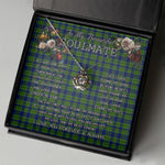 To My Beautiful Soulmate Necklace In Your Eyes I Have Found My Home Clan Dickson Tartan Crown Pendant Necklace