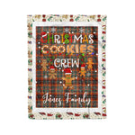 Personalized Gift Tartan Plaid Blanket Clan Innes Ancient With Christmas Cookie Baking Crew Christmas Gift Blanket, Plaid Blanket, Christmas Fleece Blanket, Christmas Blanket, Tartan Blanket, Scottish Blanket, Scotland Blanket, Family Name Blanket, Custom Blanket, Personalized Blanket