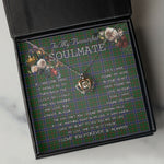 To My Beautiful Soulmate Necklace In Your Eyes I Have Found My Home Clan Ogilvie Hunting Tartan Crown Pendant Necklace