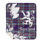 Sherpa Blanket - Tartan Blanket Thistle and Lion Scottish Clan RCAF Plaid Blanket, plaid sherpa blanket queen,purple sherpa blanket,queen sherpa blanket,queen size sherpa blanket,red sherpa blanket,scottish tartan blankets,sherpa blanket,sherpa christmas blanket