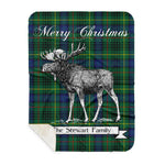 Scotstee Shop Plaid Tartan Blanket With Moose Clan Stewart Hunting Modern Plaid Blanket, plaid blanket australia,plaid blanket canada,plaid christmas blanket,plaid fleece sherpa blanket,plaid sherpa blanket canada,plaid sherpa blanket lipstick,plaid sherpa blanket pink,plaid sherpa blanket queen