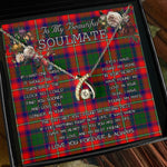 To My Beautiful Soulmate Necklace In Your Eyes I Have Found My Home Clan Wauchope Tartan Wishbone Dancing Necklace