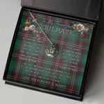 To My Beautiful Soulmate Necklace In Your Eyes I Have Found My Home Clan Chisholm Hunting Ancient Tartan Crown Pendant Necklace