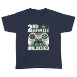 2nd Grade Level Unlocked Video Game Back to School Boys Youth Shirt Back To School Shirt - Scotstee Shop