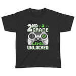 2nd Grade Level Unlocked Video Game Back to School Boys Youth Shirt Back To School Shirt - Scotstee Shop