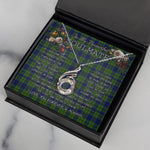 To My Beautiful Soulmate Necklace In Your Eyes I Have Found My Home Clan Dixon Tartan Rising Phoenix Necklace