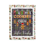 Personalized Gift Tartan Plaid Blanket Clan Taylor Weathered With Christmas Cookie Baking Crew Christmas Gift Blanket, Plaid Blanket, Christmas Fleece Blanket, Christmas Blanket, Tartan Blanket, Scottish Blanket, Scotland Blanket, Family Name Blanket, Custom Blanket, Personalized Blanket