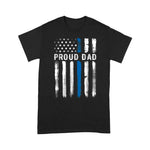 Scotstee Shop - Thin Blue Line Proud Dad Police Family 4th Of July Shirt Blue Line Flag Shirts Police Mom Shirts