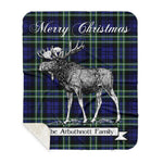 Scotstee Shop - Scotstee Shop Plaid Blankets With Moose Clan Arbuthnott Christmas Tartan Plaid Sherpa Blanket Scottish