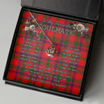 To My Beautiful Soulmate Necklace In Your Eyes I Have Found My Home Clan MacColl Tartan Crown Pendant Necklace