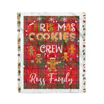 Personalized Gift Tartan Plaid Blanket Clan Ross With Christmas Cookie Baking Crew Christmas Gift Blanket, Plaid Blanket, Christmas Fleece Blanket, Christmas Blanket, Tartan Blanket, Scottish Blanket, Scotland Blanket, Family Name Blanket, Custom Blanket, Personalized Blanket
