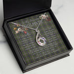 To My Beautiful Soulmate Necklace In Your Eyes I Have Found My Home Clan Davidson Tulloch Dress Tartan Rising Phoenix Necklace