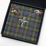 To My Beautiful Soulmate Necklace In Your Eyes I Have Found My Home Clan MacSporran Tartan Cross Dancing Necklace