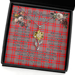 To My Beautiful Soulmate Sunflower Necklace In Your Eyes I Have Found My Home Clan Moubray Tartan Jewelry For Girlfriend, Tartan Sunflower Pendant Necklace, Scottish Tartan Jewelry, valentine necklace, necklace girlfriend, necklace for wife, cute necklaces for girlfriend, jewelry for girlfriend, to my soulmate necklace, to my future wife necklace