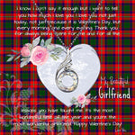 Rising Phoenix Necklace - Valentine Necklace Clan Charteris Tartan Gift for Girlfriend, Gift for My Wife Rising Phoenix Necklace