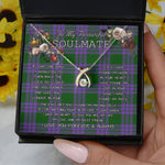 To My Beautiful Soulmate Necklace In Your Eyes I Have Found My Home Clan Elphinstone Tartan Wishbone Dancing Necklace
