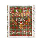 Personalized Gift Tartan Plaid Blanket Clan MacDougall of Lochcarron With Christmas Cookie Baking Crew Christmas Gift Blanket, Plaid Blanket, Christmas Fleece Blanket, Christmas Blanket, Tartan Blanket, Scottish Blanket, Scotland Blanket, Family Name Blanket, Custom Blanket, Personalized Blanket