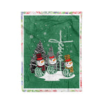 Scotstee Shop - Fleece Blanket - Jesus Love Jesus Faith Hope Love Snowman Christmas Gifts Fleece Blanket