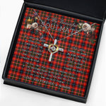 To My Beautiful Soulmate Necklace In Your Eyes I Have Found My Home Clan Innes Tartan Cross Dancing Necklace