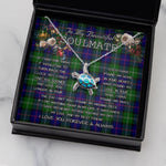 Sea Turtle Necklace To My Beautiful Soulmate Necklace In Your Eyes I Have Found My Home Clan MacThomas Tartan Blue Turtle Necklace