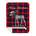 Scotstee Shop Plaid Tartan Blanket With Moose Clan MacLachlan Plaid Blanket, plaid blanket australia,plaid blanket canada,plaid christmas blanket,plaid fleece sherpa blanket,plaid sherpa blanket canada,plaid sherpa blanket lipstick,plaid sherpa blanket pink,plaid sherpa blanket queen