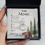Rising Phoenix Necklace - Mom Necklace, To My Mom I Love You To The Moon and Back Necklace, Gift For Mom Birthday Necklace
