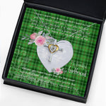 Gift For My Beautiful Girlfriend Necklace Valentine Necklace Clan Boyle Tartan Cross Dancing Necklace Scottish Tartan Jewelry