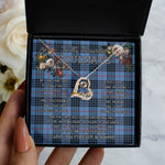To My Beautiful Soulmate Necklace In Your Eyes I Have Found My Home Clan MacNeill Of Barra Blue Tartan Forever Love Necklace