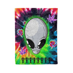 Scotstee Shop - Scotstee Shop Blanket Alien Grey Rainbow Hippie Fleece Blanket