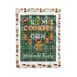 Personalized Gift Tartan Plaid Blanket Clan MacDonald Lord Of The Isles With Christmas Cookie Baking Crew Christmas Gift Blanket, Plaid Blanket, Christmas Fleece Blanket, Christmas Blanket, Tartan Blanket, Scottish Blanket, Scotland Blanket, Family Name Blanket, Custom Blanket, Personalized Blanket