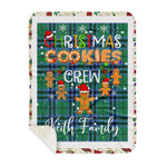 Personalized Gift Tartan Plaid Blanket Clan Keith Ancient With Christmas Cookie Baking Crew Christmas Gift Sherpa Blanket, tartan sherpa blanket,buffalo plaid sherpa blanket,christmas sherpa blanket,Christmas Throw Blanket,green plaid sherpa blanket,green sherpa blanket