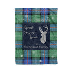 Scotstee Shop Tartan Plaid Christmas Fleece Blankets Clan Sutherland Old Ancient Plaid Blanket