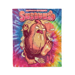 Scotstee Shop - Scotstee Shop Blanket Bigfoot D' Butternut Sasquash Tie Dye One Hippie Fleece Blanket