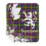 Sherpa Blanket - Tartan Blanket Thistle and Lion Scottish Clan Carnegie Plaid Blanket, plaid sherpa blanket queen,purple sherpa blanket,queen sherpa blanket,queen size sherpa blanket,red sherpa blanket,scottish tartan blankets,sherpa blanket,sherpa christmas blanket
