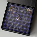 To My Beautiful Soulmate Necklace In Your Eyes I Have Found My Home Clan Dunlop Tartan Crown Pendant Necklace