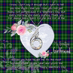 Rising Phoenix Necklace - Valentine Necklace Clan Duncan Tartan Gift for Girlfriend, Gift for My Wife Rising Phoenix Necklace