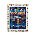 Fleece Blanket - Personalized Gift Tartan Plaid Blanket Clan McCorquodale With Christmas Cookie Baking Crew Christmas Gift Fleece Blanket
