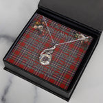 To My Beautiful Soulmate Necklace In Your Eyes I Have Found My Home Clan MacFarlane Red Tartan Rising Phoenix Necklace