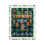 Personalized Gift Tartan Plaid Blanket Clan Abercrombie With Christmas Cookie Baking Crew Christmas Gift Blanket, Plaid Blanket, Christmas Fleece Blanket, Christmas Blanket, Tartan Blanket, Scottish Blanket, Scotland Blanket, Family Name Blanket, Custom Blanket, Personalized Blanket