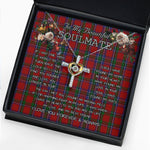 To My Beautiful Soulmate Necklace In Your Eyes I Have Found My Home Clan Sinclair Tartan Cross Dancing Necklace